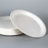 Assiette ronde en carton blanc Ø 23 cm