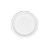 Assiette ronde en fibres végétales 18cm biodégradable