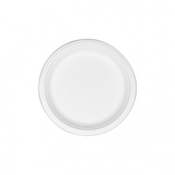 Assiette ronde en fibres végétales Ø 18 cm