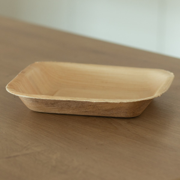 Assiette palmier carrée écologique 17x17 cm G10061-F.