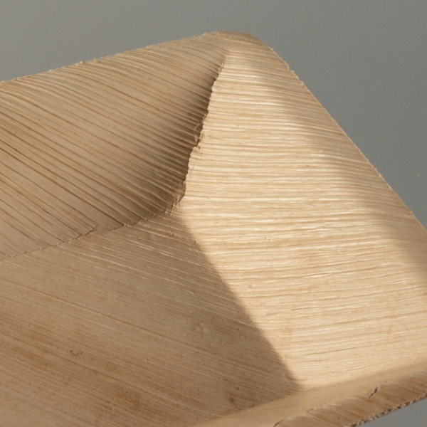 mini assiette creuse palmier écologique jetable 17x12,5cm fibres végétales ramequin vaisselle jetable