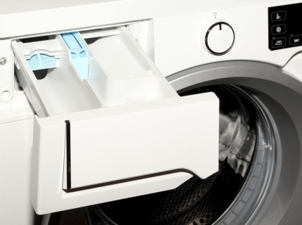 bac de machine à laver pour la lessive et l'assouplissant