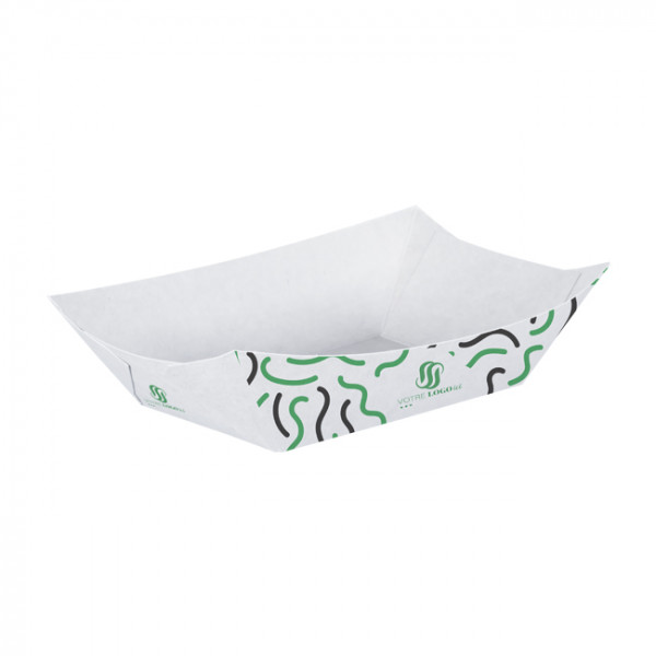 Barquette personnalisée en carton 1100 mL - Impression jusqu'à 4 couleurs