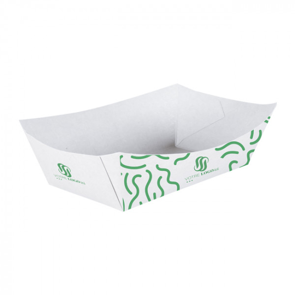 Barquette personnalisée en carton 1370 mL - Impression jusqu'à 4 couleurs