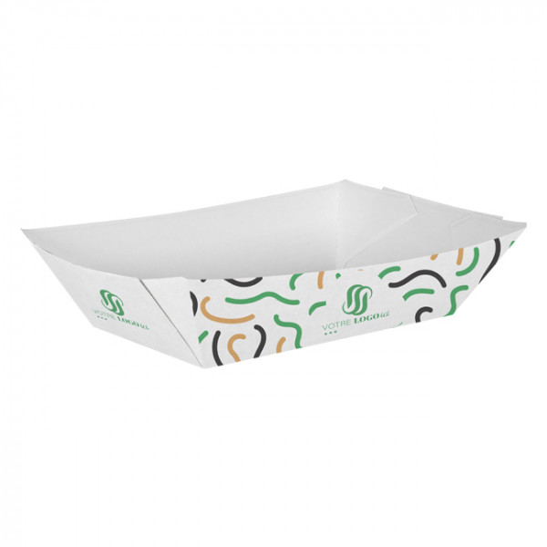 Barquette personnalisée en carton 2400 g - Impression jusqu'à 4 couleurs