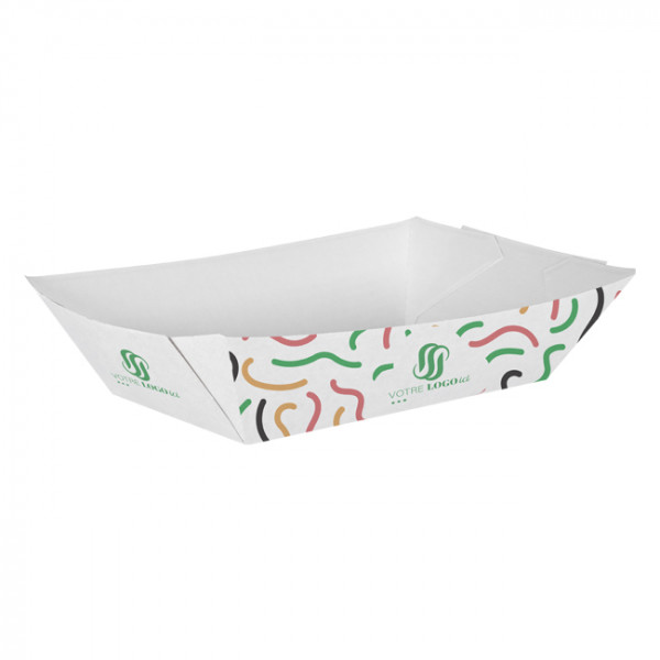 Barquette personnalisée en carton 2400 g - Impression jusqu'à 4 couleurs