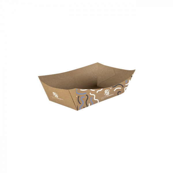 Barquette personnalisée en carton 300 mL - Impression jusqu'à 4 couleurs