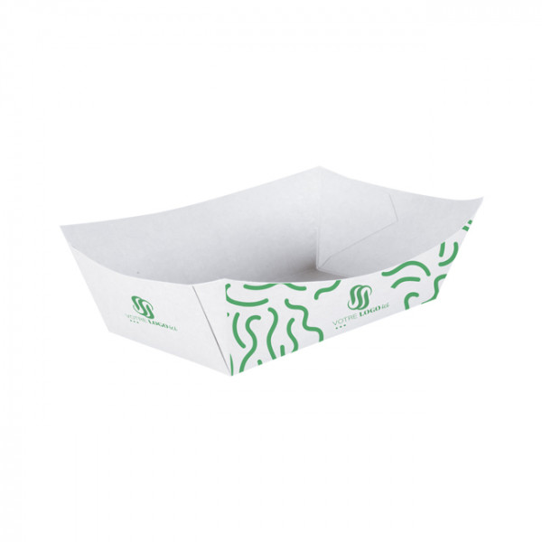 Barquette personnalisée en carton 950 mL - Impression jusqu'à 4 couleurs