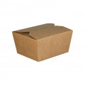 Boîte repas rectangulaire en carton kraft 800 mL