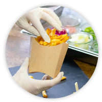 Emballage en carton pour frites