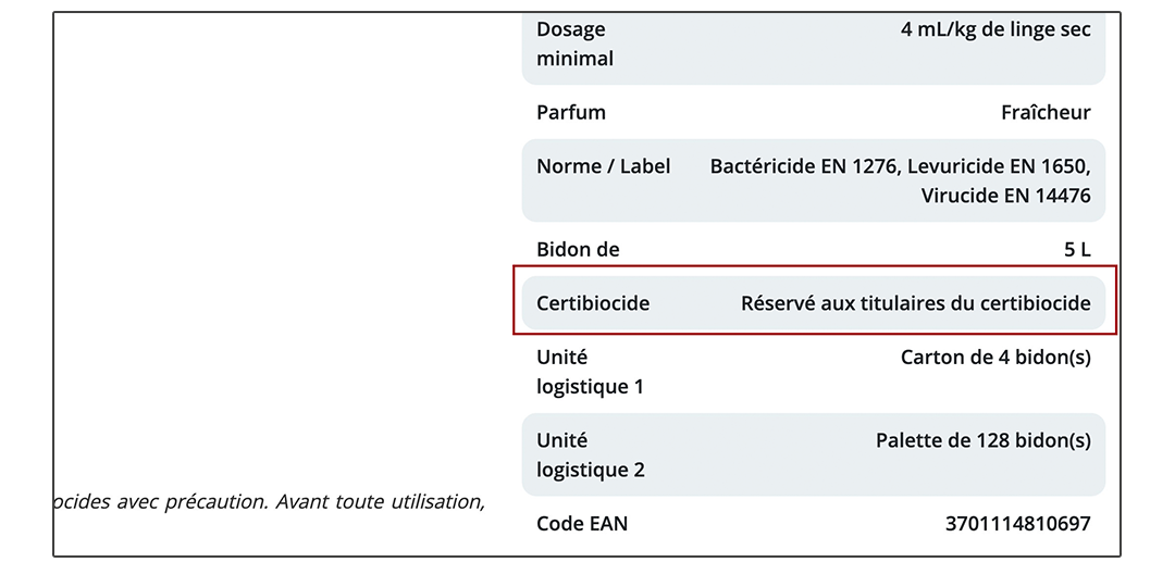 produits certibiocides thouy