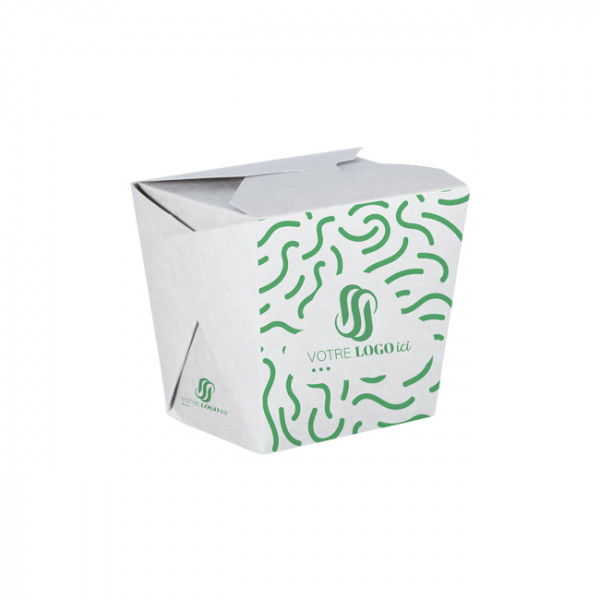 Pot à pâtes personnalisé en carton 16 Oz - Impression jusqu'à 4 couleurs