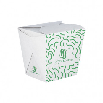 Pot à pâtes personnalisé en carton 26 Oz - Impression jusqu'à 4 couleurs