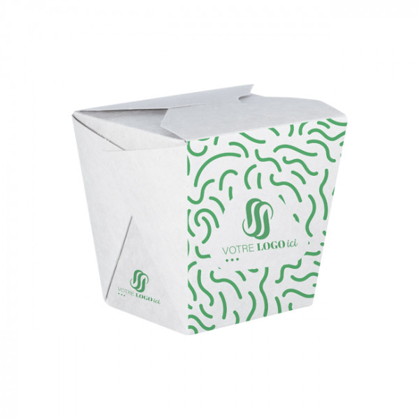 Pot à pâtes personnalisé en carton 26 Oz - Impression jusqu'à 4 couleurs