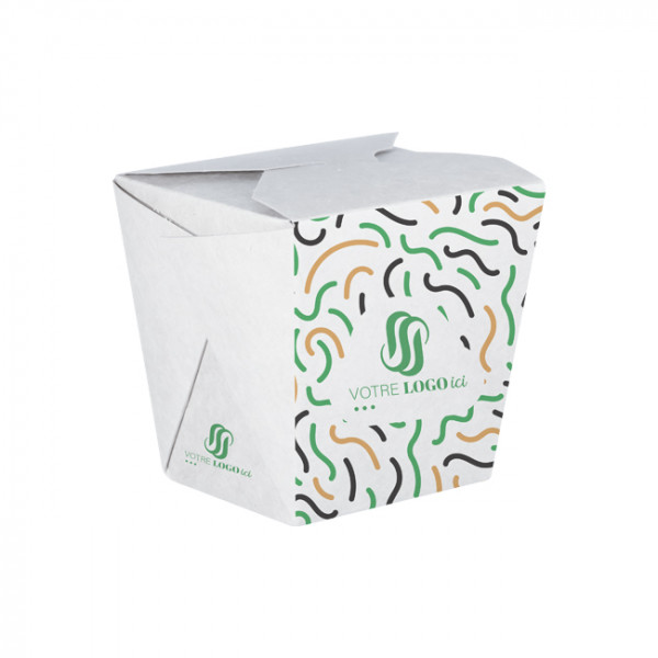 Pot à pâtes personnalisé en carton 26 Oz - Impression jusqu'à 4 couleurs