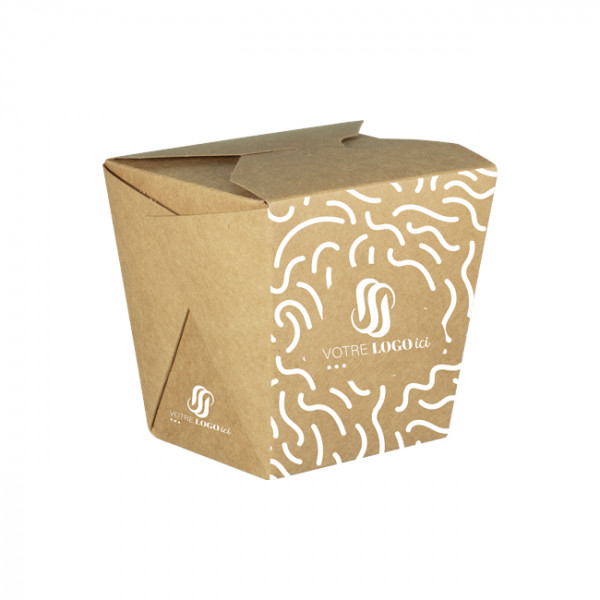 Pot à pâtes personnalisé en carton 26 Oz - Impression jusqu'à 4 couleurs