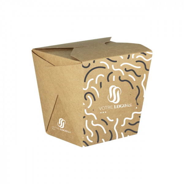 Pot à pâtes personnalisé en carton 26 Oz - Impression jusqu'à 4 couleurs