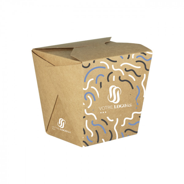 Pot à pâtes personnalisé en carton 26 Oz - Impression jusqu'à 4 couleurs