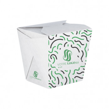 Pot à pâtes personnalisé en carton 32 Oz - Impression jusqu'à 4 couleurs