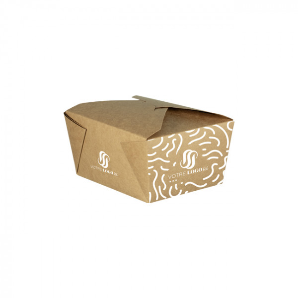 Boîte rectangulaire personnalisée en carton 880 mL - Impression jusqu'à 4 couleurs