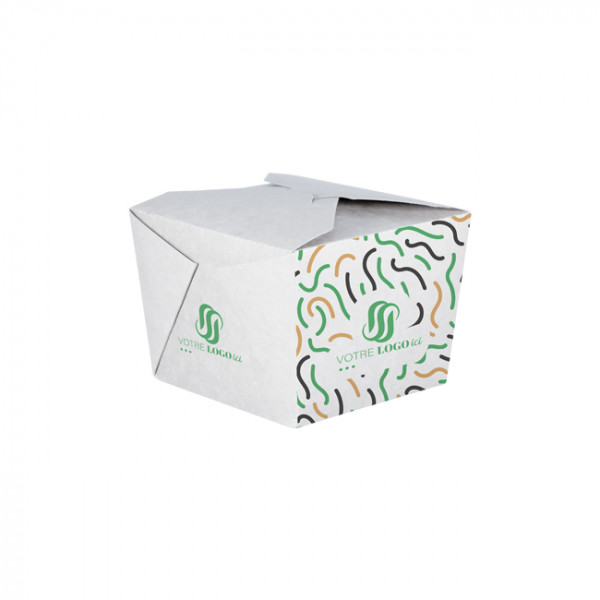 Boîte rectangulaire personnalisée en carton 1100 mL - Impression jusqu'à 4 couleurs