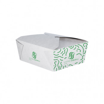 Boîte rectangulaire personnalisée en carton 1400 mL - Impression jusqu'à 4 couleurs