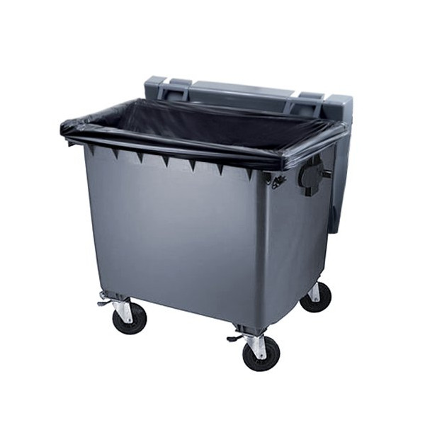 Housse conteneur 340L noire - Sac-poubelle