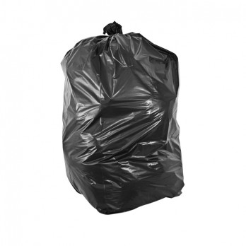 Sac-poubelle 130 L noir standard avec lien à nouer
