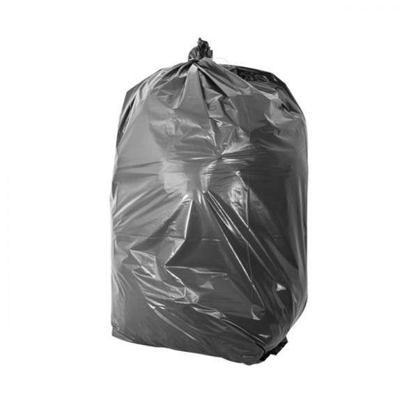 Sac-poubelle noir renforcé 130L avec lien à nouer