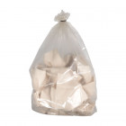 Sac-poubelle 130 L transparent renforcé avec lien à nouer