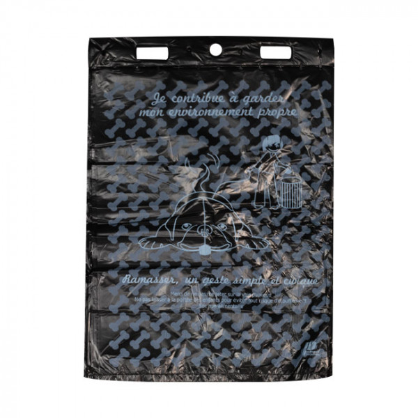 Sac à déjection canine noir - sac-poubelle