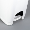 poubelle a pedale blanche 6 L 20P007 poubelle a pedale 6 L plastique blanc poubelle a pedale blanche 6 L 20P007