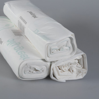 Sac-poubelle 80 L blanc biodégradable et compostable