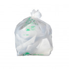 Sac-poubelle 110 L blanc biodégradable et compostable