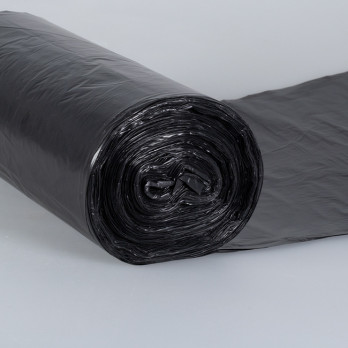 Sac-poubelle 110 L noir standard avec lien à nouer