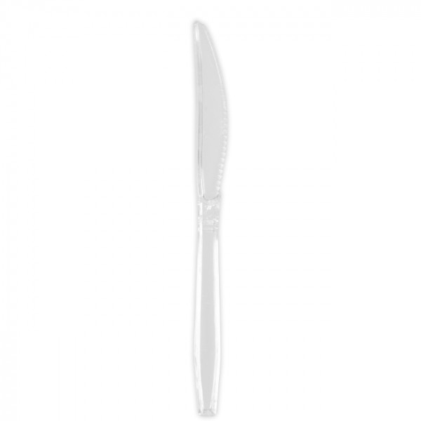 Couteau réutilisable transparent 18 cm - Couverts réutilisables