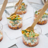 Cuillère en bois pour dégustation de verrine plastique