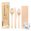 Sachet couverts en bois 6 en 1 - écologique