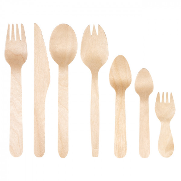 Couverts en bois jetables pas chers et écologiques