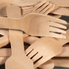 Fourchettes en bois jetables écologiques