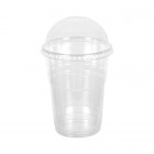 Shaker en plastique transparent 55 cL + couvercle dôme avec trou