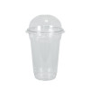 Shaker en plastique transparent 36 cL + couvercle dôme avec trou