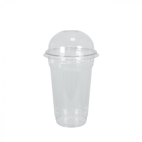 shaker en plastique 30 cl avec couvercle dome