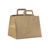 Sac cabas en papier kraft avec poignées 32 x 22 / 24 cm