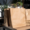 Lot de sacs en papier kraft avec anses personnalisées