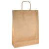 Sac cabas en papier kraft avec poignées torsadées 32 x 12 / 41 cm