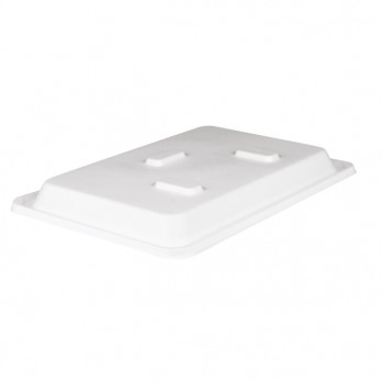 Couvercle en fibres végétales pour plateau-repas 32 x 22,5 cm