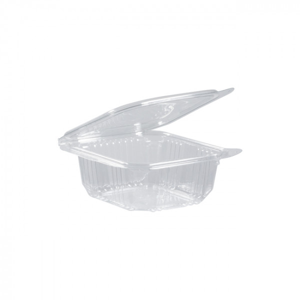 Barquette PET 250 mL avec couvercle attenant