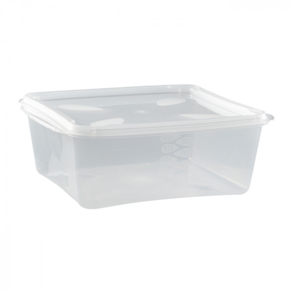 Boîte PP réutilisable avec couvercle séparé 1000g
