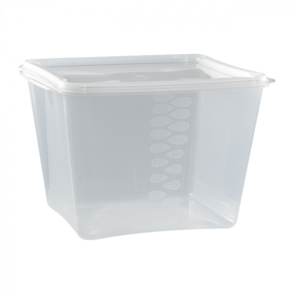 Boîte séparable réutilisable 1800 g - Barquettes, boîtes, pots et bols